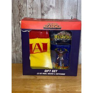 My Hero Academia Gift Set Coffee Mug, Crew Socks, & Keychain